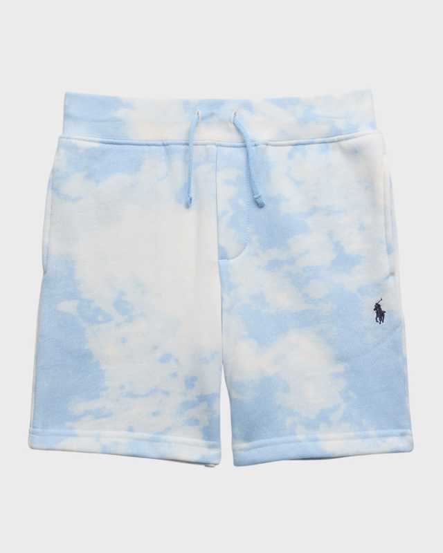 Boy's Tie-Dye Printed Shorts, Size S-XL